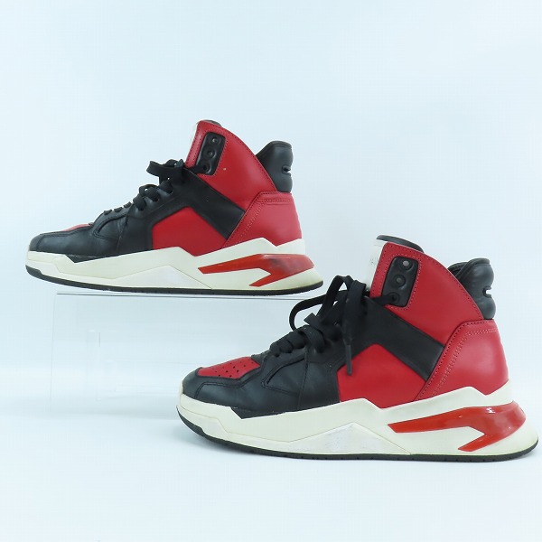 実際に弊社で買取させて頂いたBalmain/バルマン B-Ball High Sneakers/ハイカットソニーカー 40の画像 3枚目