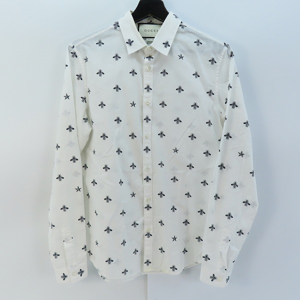 実際に弊社で買取させて頂いた【JPタグ】GUCCI/グッチ レギュラーカラー 総柄 シャツ 408602 Z374A/38