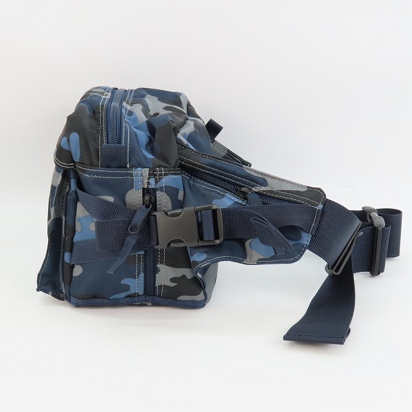 実際に弊社で買取させて頂いた(z6)【複数個選択可能/未使用】HEAD PORTER/ヘッドポーター JUNGLE WAIST BAG ジャングル ウエストバッグ ダークネイビーの画像 2枚目
