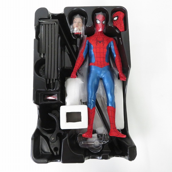 実際に弊社で買取させて頂いたホットトイズ スパイダーマン ノー・ウェイ・ホーム 1/6 スパイダーマン ニュー・レッド＆ブルースーツ DELUXE VERSION/MMS680の画像 2枚目
