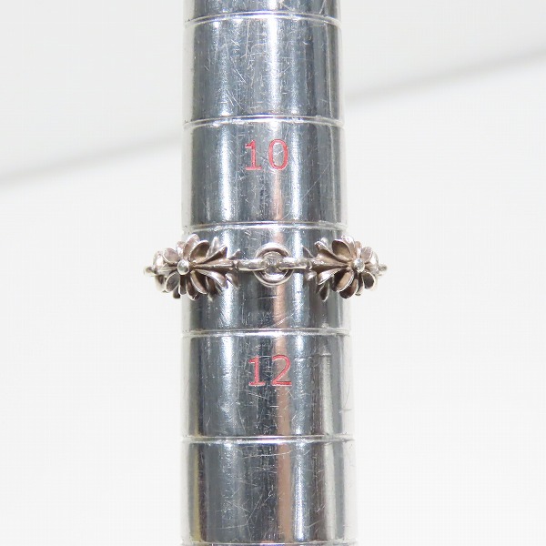 実際に弊社で買取させて頂いたCHROME HEARTS/クロムハーツ タイニーE CHプラス リング 4リンク 11.5号の画像 6枚目