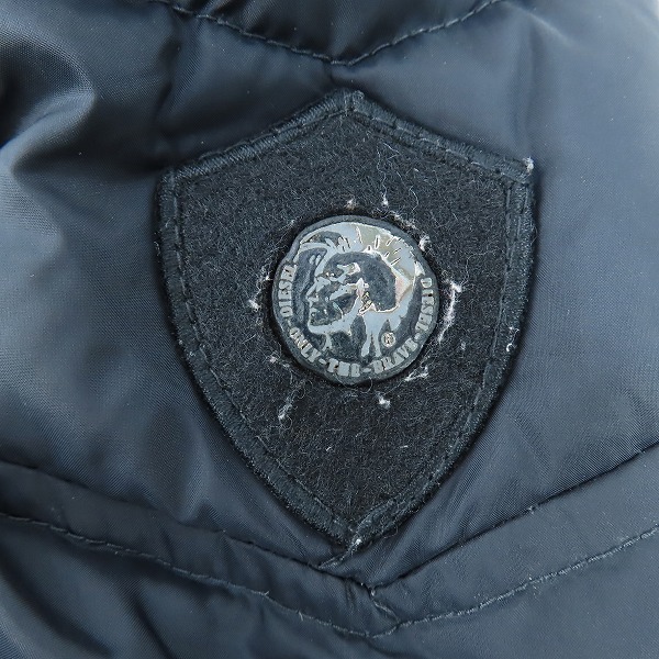 実際に弊社で買取させて頂いたDIESEL/ディーゼル ナイロン ダウンジャケット ブラック /Mの画像 6枚目