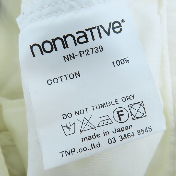 実際に弊社で買取させて頂いた【未使用】nonnative/ノンネイティブ DWELLER 5P JEANS DENIM デニムパンツ NN-P2739 /1の画像 3枚目