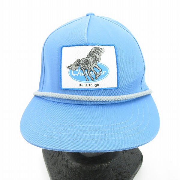 実際に弊社で買取させて頂いたCHALLENGER/チャレンジャー IRON HORSE TRACKER CAP キャップ ブルー/FREEの画像 1枚目