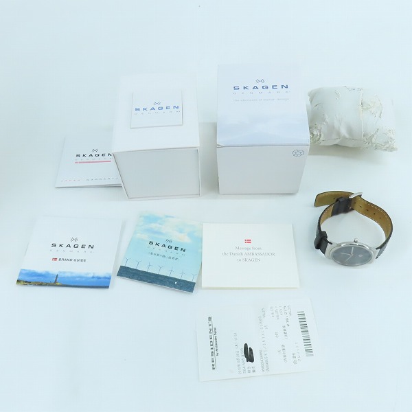 実際に弊社で買取させて頂いたSKAGEN/スカーゲン メンズクオーツ腕時計 351XLSLBMO【動作未確認】の画像 7枚目