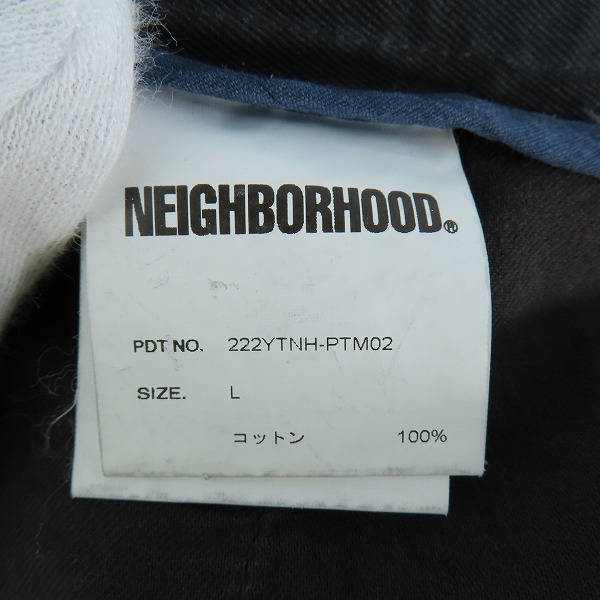 実際に弊社で買取させて頂いたNEIGHBORHOOD/ネイバーフッド BLK 222YTNH-PTM02 ブラック Lの画像 4枚目
