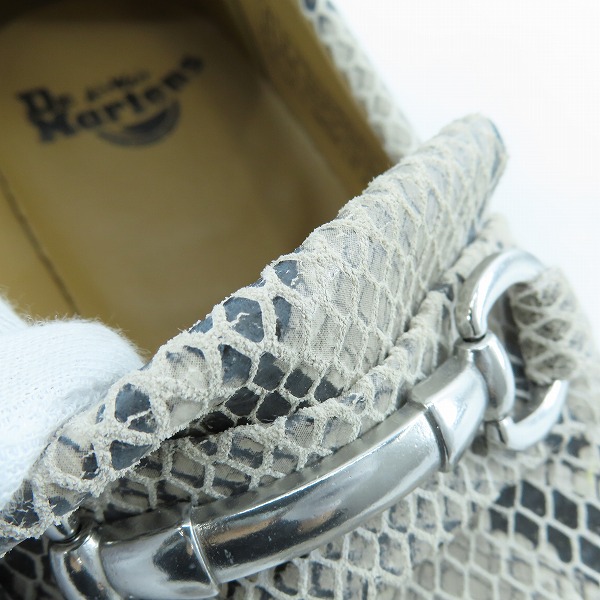 実際に弊社で買取させて頂いたDr.Martens/ドクターマーチン Adrian Snaffle エイドリアン パイソン タッセルローファー/UK8の画像 6枚目