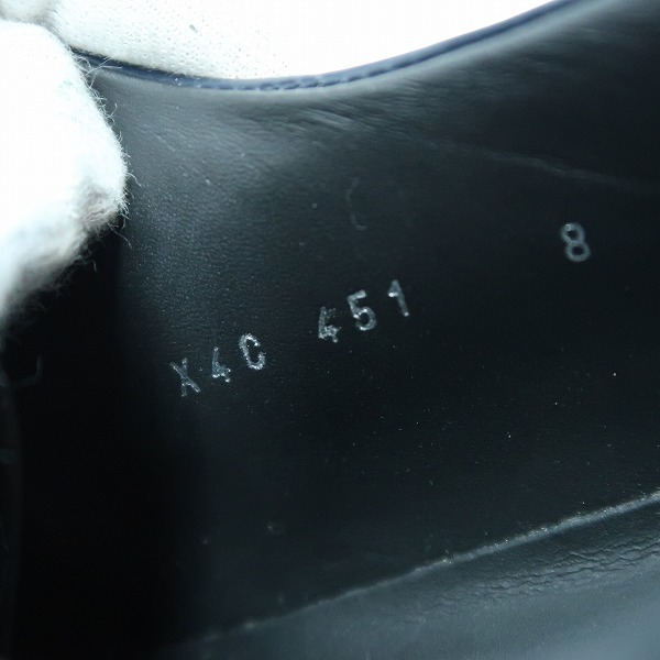 実際に弊社で買取させて頂いたEMPORIO ARMANI/エンポリオアルマーニ レザーシューズ/革靴 X4C 451/8の画像 5枚目