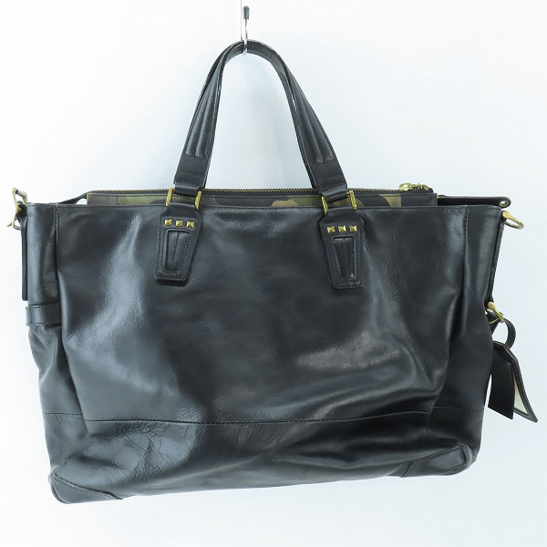 実際に弊社で買取させて頂いたDIESEL×master piece/ディーゼル×マスターピース オールレザー トートバッグの画像 1枚目