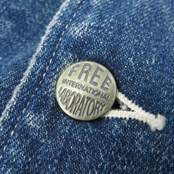 実際に弊社で買取させて頂いたvisvim/ヴィズヴィム 17SS BUCKY COVERALL DAMAGED デニム カバーオール 0117105006006/1の画像 5枚目