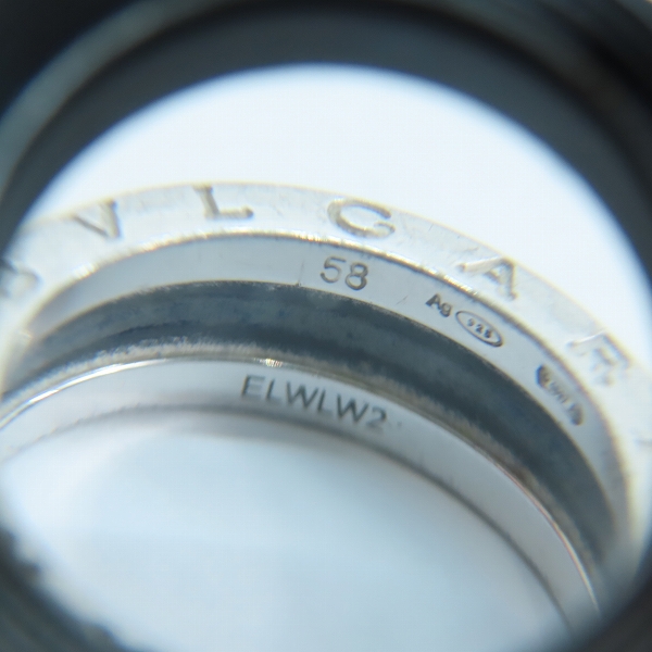 実際に弊社で買取させて頂いたBVLGARI/ブルガリ Save the Children/セーブザチルドレン リング/ブラックセラミック/スターリングシルバー 17号の画像 8枚目