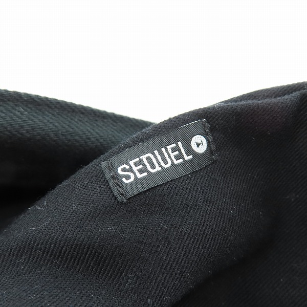 実際に弊社で買取させて頂いたSEQUEL×fragment design/シークエル×フラグメントデザイン ブラックデニムパンツ SQ-21AW-PT-02/Mの画像 2枚目