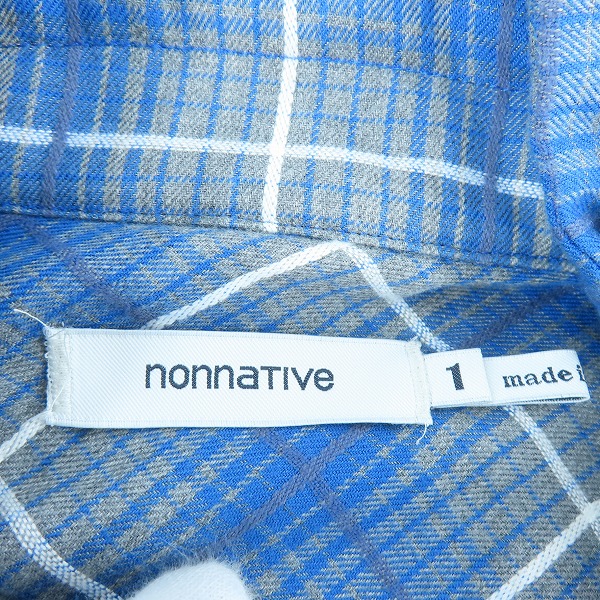 実際に弊社で買取させて頂いたnonnative/ノンネイティブ チェック ライトコート NN-J2916 /2の画像 3枚目