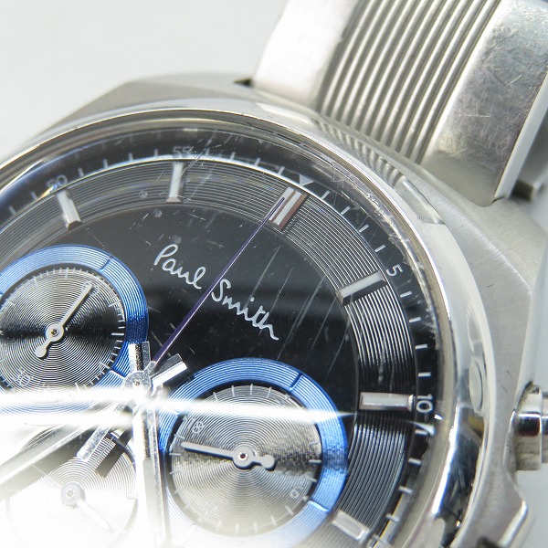 実際に弊社で買取させて頂いたPaul Smith/ポールスミス クロノグラフ クォーツ腕時計 BA4-612-51の画像 5枚目