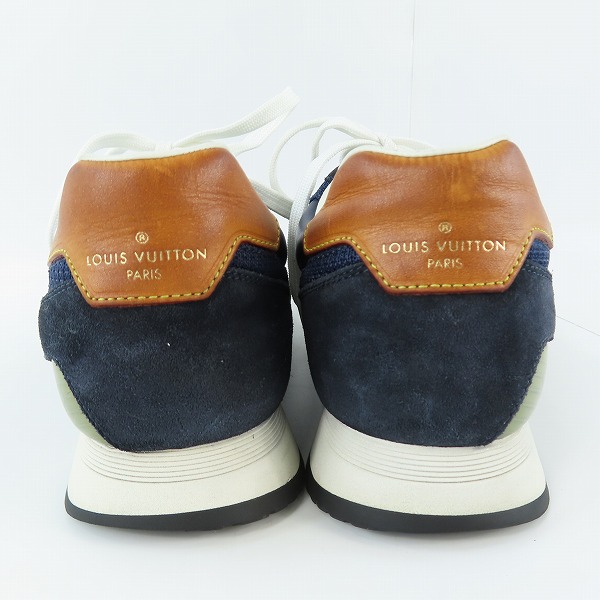 実際に弊社で買取させて頂いたLOUIS VUITTON/ルイヴィトン ランアウェイ スニーカー ネイビー 6.5の画像 1枚目