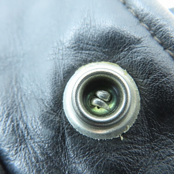 実際に弊社で買取させて頂いたSCHOTT/ショット シングル レザー ライダースジャケット/38の画像 5枚目