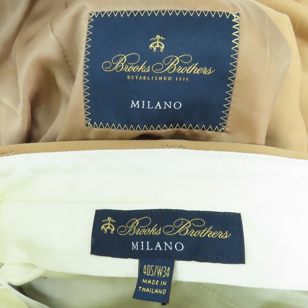 実際に弊社で買取させて頂いたBrooks Brothers/ブルックスブラザーズ コットンスーツ 40S/W34の画像 2枚目