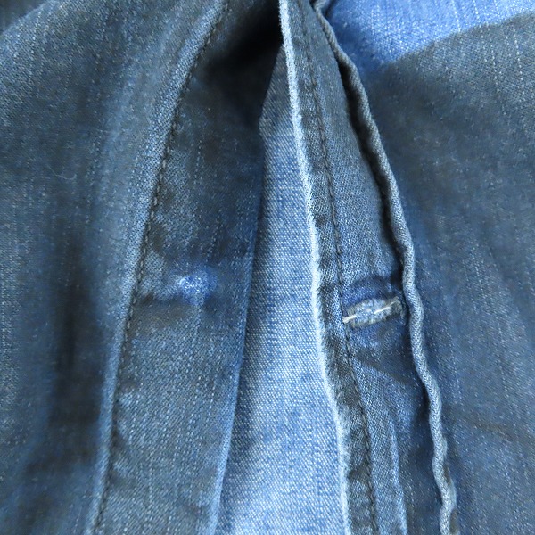 実際に弊社で買取させて頂いたDIESEL/ディーゼル DIESEL D-LARRY ブリーチ/ダメージ加工 長袖シャツ/Sの画像 8枚目