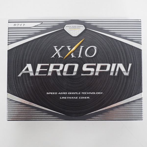 実際に弊社で買取させて頂いた【未使用/オウンネーム】DUNLOP/ダンロップ XXIO/ゼクシオ AERO SPIN ゴルフボール ホワイト 1ダースの画像 2枚目