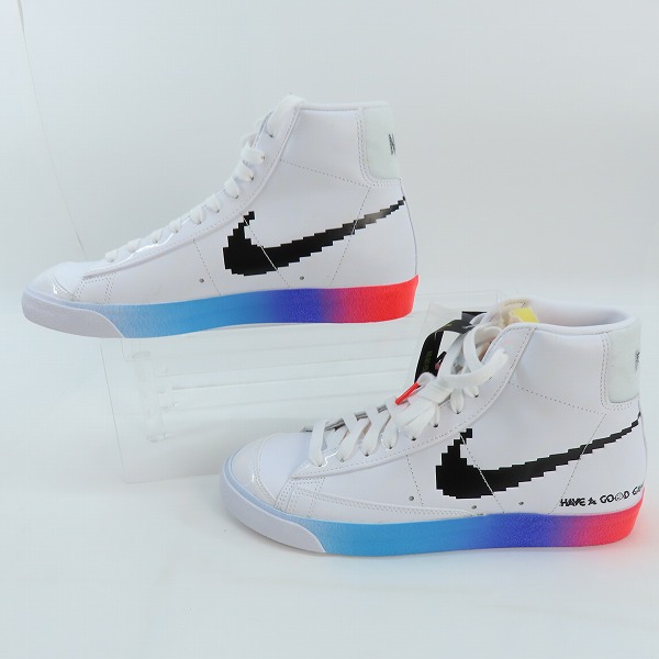 実際に弊社で買取させて頂いた【未使用】NIKE/ナイキ BLAZER MID '77 VNTG HAVE A GOOD GAME/ブレーザー ミッド 77 ヴィンテージ DC3280-101/26の画像 3枚目