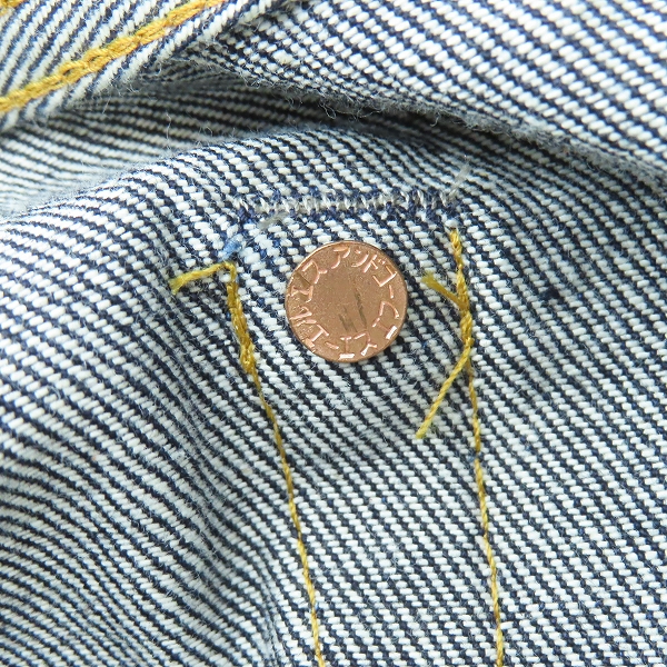 実際に弊社で買取させて頂いたLEVI'S/リーバイス LVC  501本限定 1955 501XX KATAKANA カタカナ デニムパンツ 50155-0069 W29L34の画像 9枚目