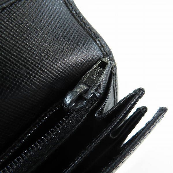 実際に弊社で買取させて頂いたPRADA/プラダ サフィアーノレザー 二つ折り長財布 M608Aの画像 6枚目