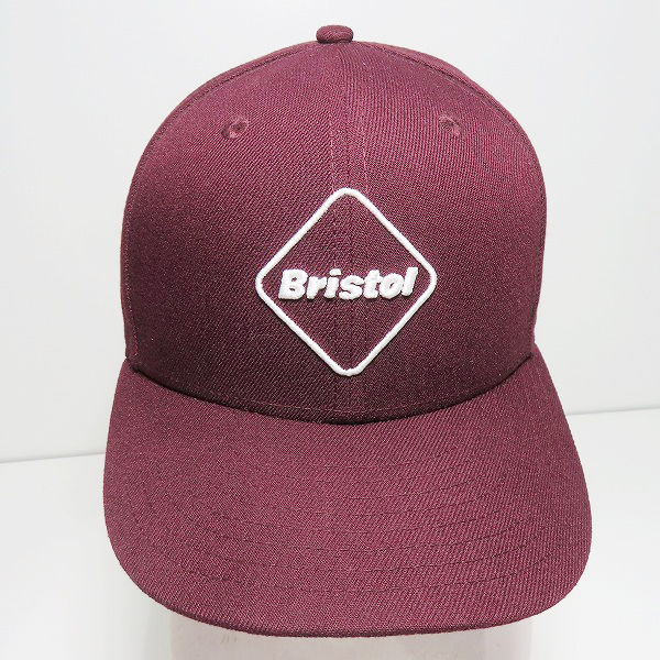 実際に弊社で買取させて頂いたF.C.R.B.×NEWERA/FCレアルブリストル×ニューエラ BRISTOL EMBLEM LOGO 6panel Cap キャップ ワインレッドの画像 1枚目