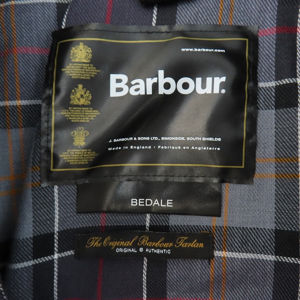 実際に弊社で買取させて頂いたBarbour/バブアー BEDALE/ビデイル オイルドジャケット 2102048/38の画像 3枚目