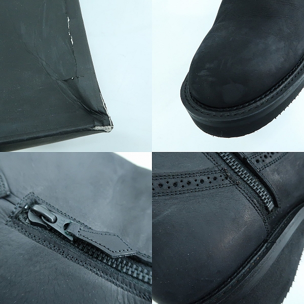 実際に弊社で買取させて頂いたFOOT THE COACHER/フットザコーチャー サイドジップ ロングブーツ ビブラムソール/8の画像 6枚目