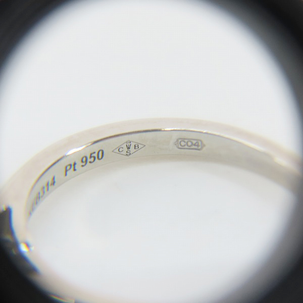 実際に弊社で買取させて頂いたCartier/カルティエ Pt950 プラチナ ソリテールリング ダイヤモンド 0.24ct KEB314/48/8号の画像 6枚目