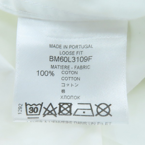 実際に弊社で買取させて頂いた【JPタグ】GIVENCHY/ジバンシィ 半袖シャツ ロゴプリント BM60L3109F/37の画像 4枚目