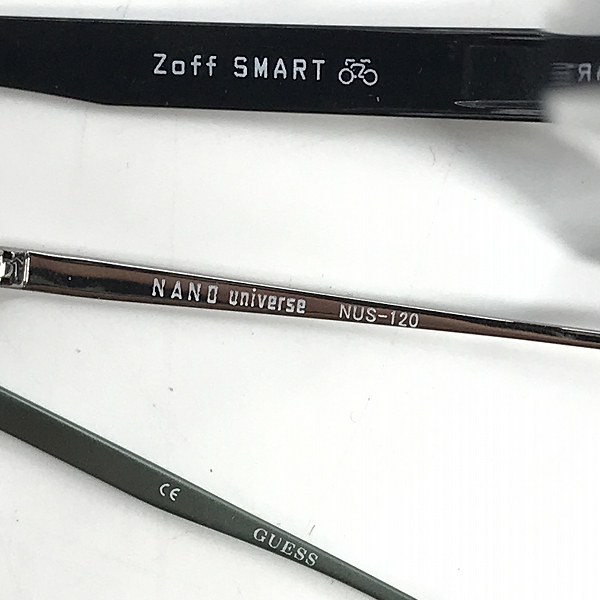 実際に弊社で買取させて頂いた【おまとめ】ナノユニバース/ゲス/ゾフ 等 メガネ/アイウェア/サングラス 他の画像 2枚目