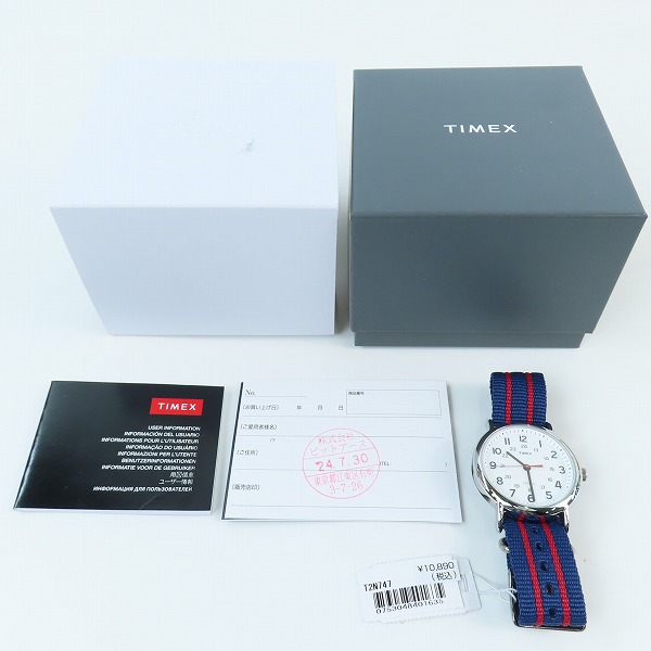 実際に弊社で買取させて頂いた(1)TIMEX/タイメックス ウィークエンダー セントラルパーク クオーツ 腕時計 T2N747の画像 6枚目