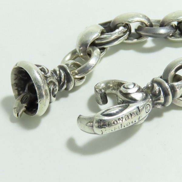 実際に弊社で買取させて頂いたLEONARD KAMHOUT/レナードカムホート シグネット ベベル ウィズ ヘロン ベル ブレスレットの画像 4枚目