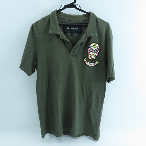 実際に弊社で買取させて頂いたHYDROGEN/ハイドロゲン ワッペン ポロシャツ L