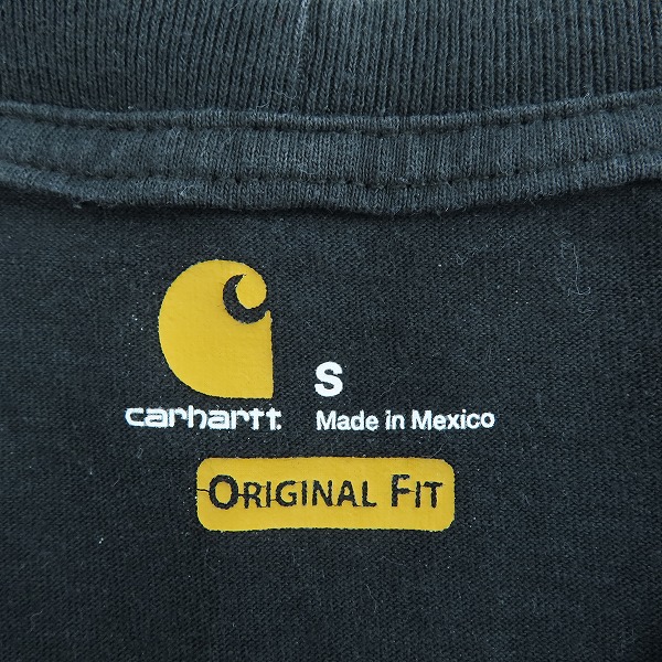 実際に弊社で買取させて頂いたCarhartt/カーハート 胸ポケット 長袖Tシャツ K126-BLK /Sの画像 2枚目