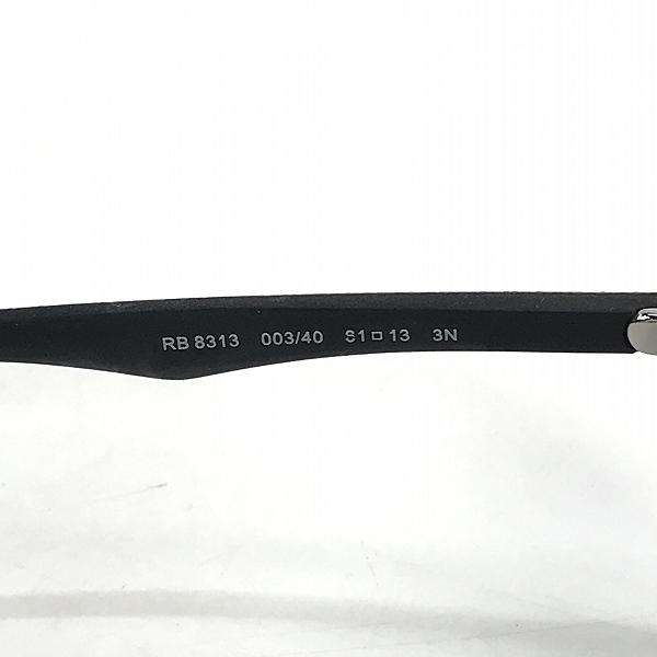 実際に弊社で買取させて頂いたRay-Ban/レイバン ティアドロップ サングラス RB8313 003/40の画像 5枚目