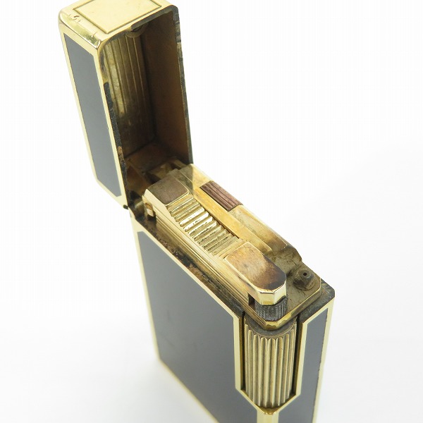 実際に弊社で買取させて頂いたS.T.Dupont/エステーデュポン Ligne1/ライン1 ガスライター ブラック×ゴールドの画像 4枚目