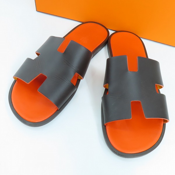 実際に弊社で買取させて頂いたHERMES/エルメス Izmir/イズミール レザー サンダル 41