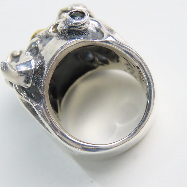 実際に弊社で買取させて頂いた【ギャラ付/カスタム】TRAVIS WALKER/トラヴィスワーカー Chomps ring/チョンプス スカルリング RGS018 17.5-19号の画像 3枚目