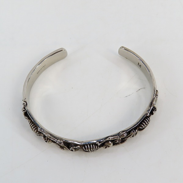 実際に弊社で買取させて頂いたALEXANDER McQUEEN/アレキサンダーマックイーン スカル バングル の画像 5枚目