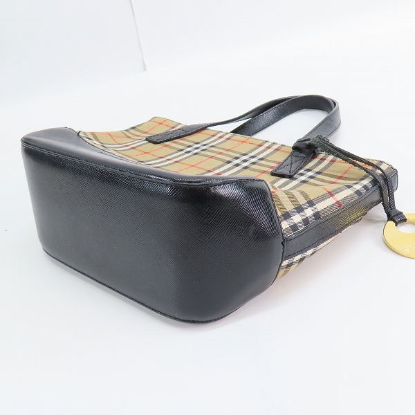実際に弊社で買取させて頂いたBURBERRY/バーバリー ヘイマーケットチェック ハンドバッグの画像 2枚目