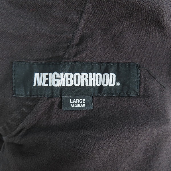実際に弊社で買取させて頂いたNEIGHBORHOOD/ネイバーフッド BLK 222YTNH-PTM02 ブラック Lの画像 3枚目