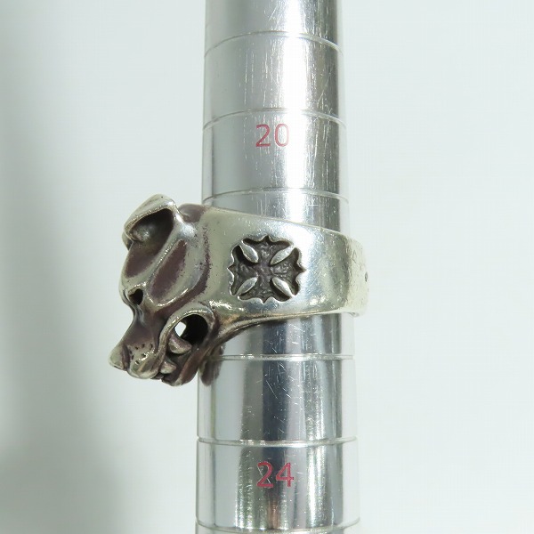 実際に弊社で買取させて頂いたBWL/ビルウォールレザー ラージドッグヘッドリング/22号の画像 8枚目