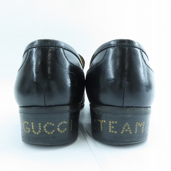 実際に弊社で買取させて頂いたGUCCI/グッチ スタースタッズ レザーローファー シューズ LA刺繍 535298/6.5の画像 1枚目