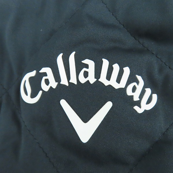 実際に弊社で買取させて頂いた【未使用】Callaway/キャロウェイ ゴルフウェア 中綿 クルーネックブルゾン/ブラック/241-0215508/LLの画像 4枚目