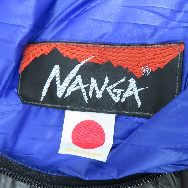 実際に弊社で買取させて頂いた【未使用】Nanga/ナンガ UDD BAG 810DX シュラフ 寝袋 レギュラー チャコール N1U8CH14の画像 3枚目