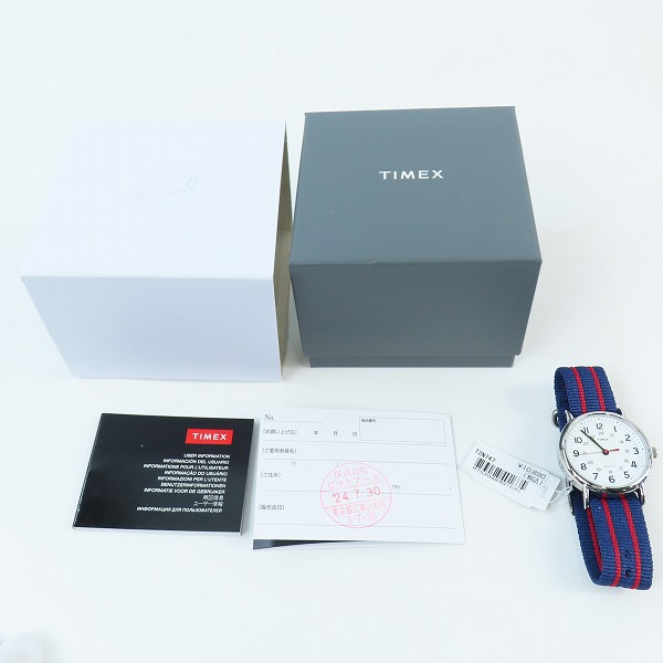 実際に弊社で買取させて頂いた(2)TIMEX/タイメックス ウィークエンダー セントラルパーク クオーツ 腕時計 T2N747の画像 6枚目