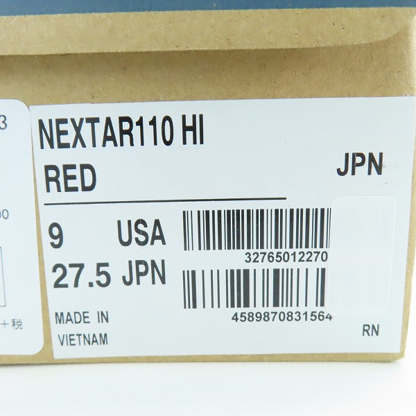 実際に弊社で買取させて頂いたCONVERSE/コンバース NEXTAR110 HI ハイカットスニーカー 32765012 27.5の画像 9枚目