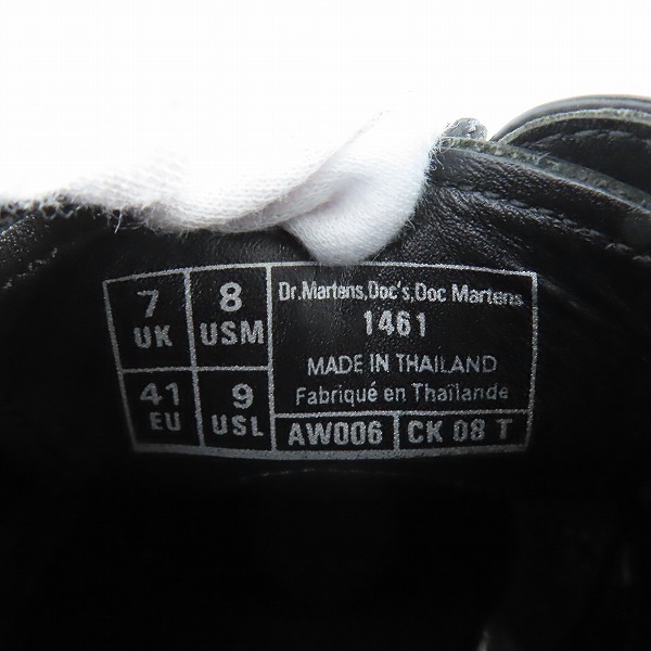 実際に弊社で買取させて頂いたDr.Martens/ドクターマーチン 1461  3 EYE SHOE/3ホールシューズ ホワイトステッチ /UK7の画像 5枚目
